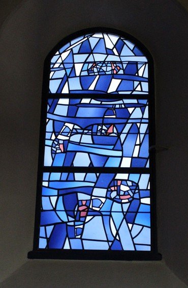 Mosaikvindue i kirken